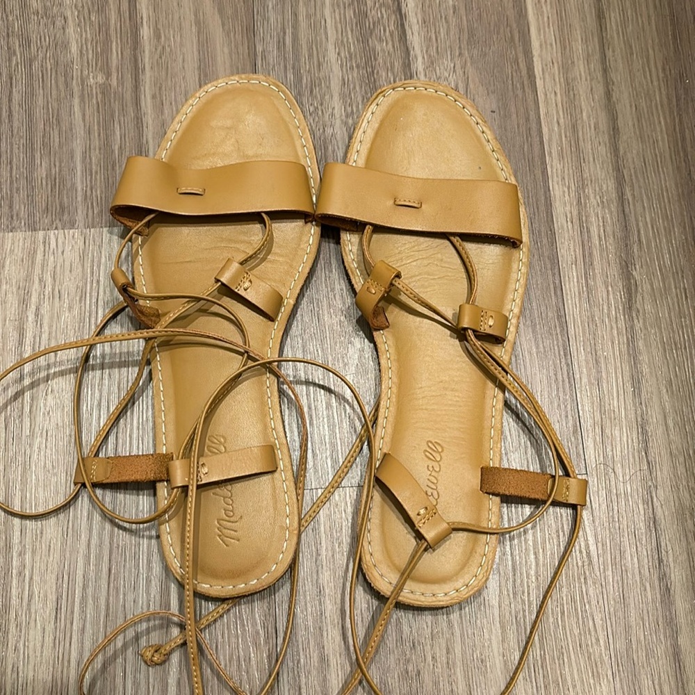 Madewell lace up sandals